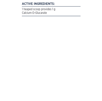 Designs for Health Calcium-D-Glucarate 100g Pure CDG Oestrogen Liver Detox Ingredients Panel Australia Health Potential