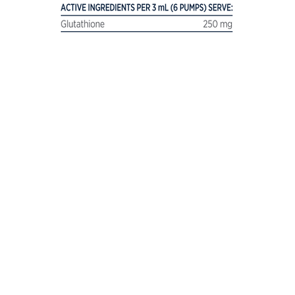 Designs for Health Liposomal Glutathione 50mL Reduced Glutathione Liposomal Ingredients Panel Australia Health Potential
