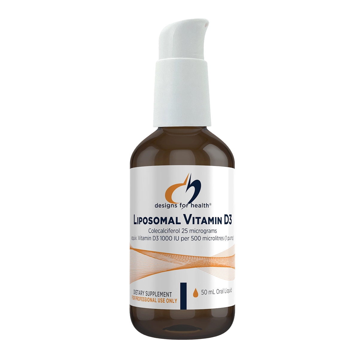 Designs for Health Liposomal Vitamin D3 50mL Zeta Tested Vitamin D3 Bone Immune Muscle Support Australia Health Potential