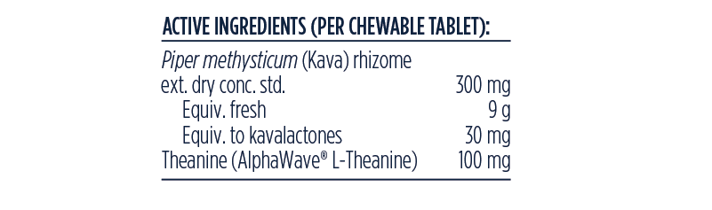 Designs for Health MellowMind 60 tabs Noble Kava AlphaWave Theanine Dual Pathway Ingredients Panel Australia Health Potential