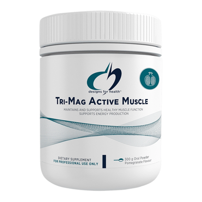 Designs for Health Tri-Mag Active Muscle 300g Pomegranate Triple Magnesium Taurine NR Muscle Energy Australia Health Potential