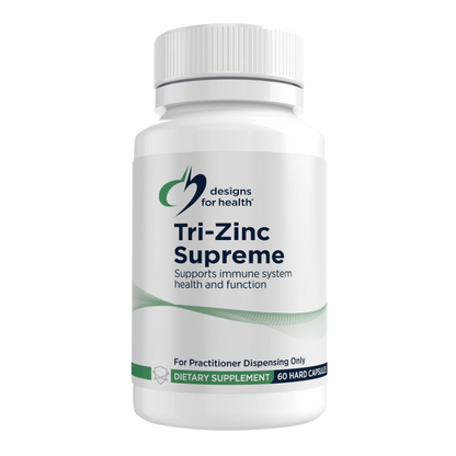 Designs for Health Tri-Zinc Supreme 60 caps Triple Zinc Immune Skin Testosterone Eye Bone Health Australia Health Potential