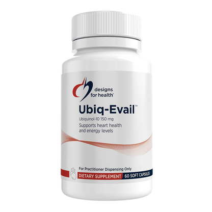 Designs for Health Ubiq-Evail 60 caps Kaneka Ubiquinol CoQ10 Energy Cardiovascular Antioxidant Australia Health Potential