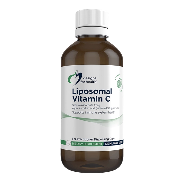 Designs for Health Liposomal Vitamin C 175mL Zeta Tested Vitamin C Immune Collagen Antioxidant Support Australia Health Potential