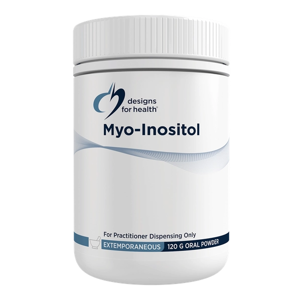 Designs for Health Myo-Inositol 120g Unflavoured Pure Inositol Cell Membrane Support Blood Sugar Balance Australia Health Potential