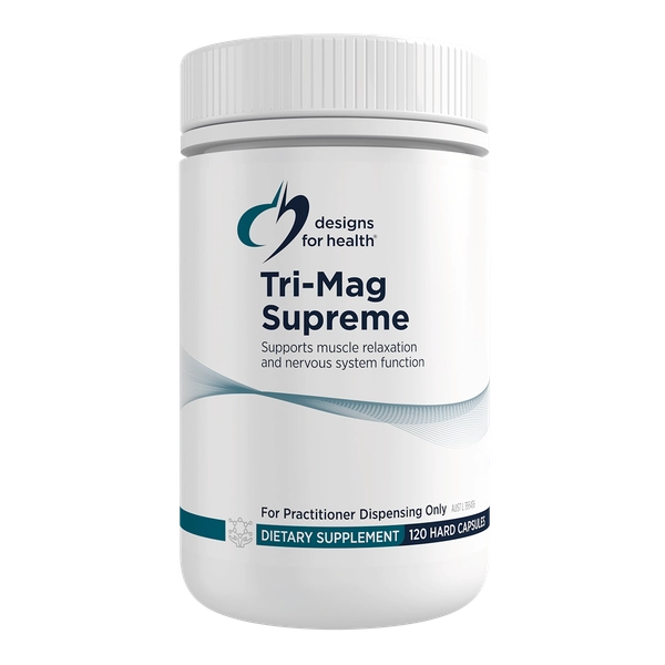 Designs for Health Tri-Mag Supreme 120 caps Magnesium Orotate Chelate Energy Muscle Cardiovascular Australia Health Potential