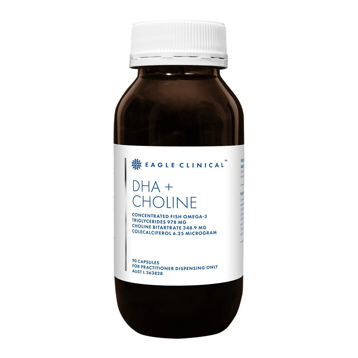Eagle Clinical DHA Choline 90 caps High DHA Omega3 Choline D3 Brain Cognitive Breastfeeding Infant Neurodevelopment Australia Health Potential