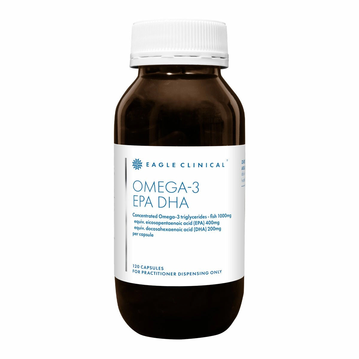 Eagle Clinical Omega-3 EPA DHA 120 caps High EPA Fish Oil Cardiovascular Brain Inflammation Australia Health Potential