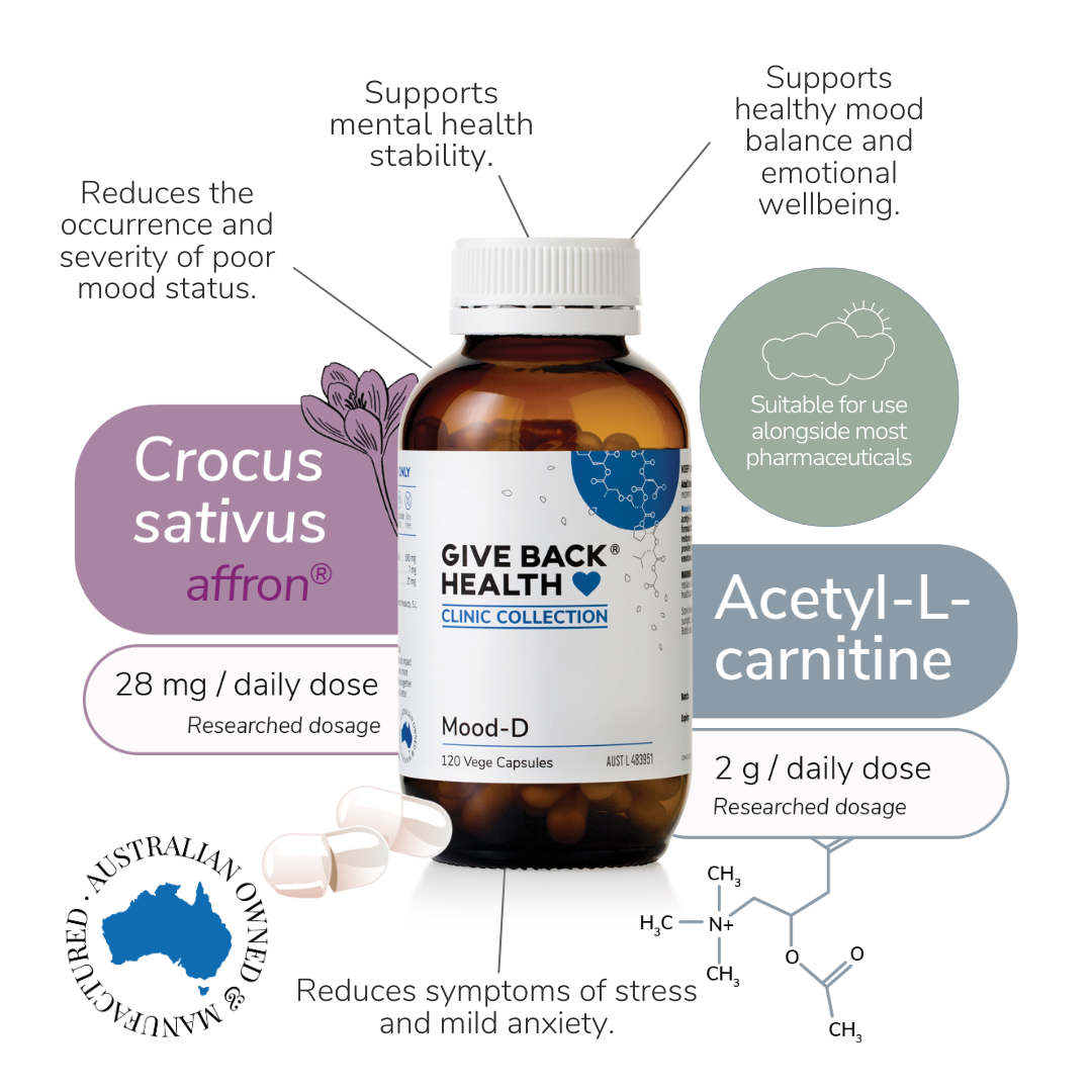 Give Back Health Mood-D 120 capsules