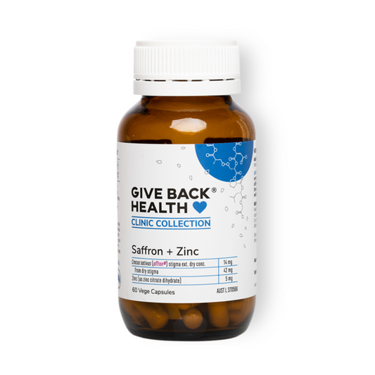 Give Back Health Saffron + Zinc 60 capsules