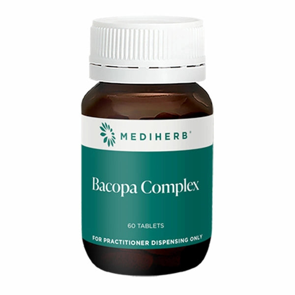 MediHerb Bacopa Complex 60 Tabs Bacopa Schisandra Siberian Ginseng Rosemary Memory Support Cognitive Function Australia Health Potential