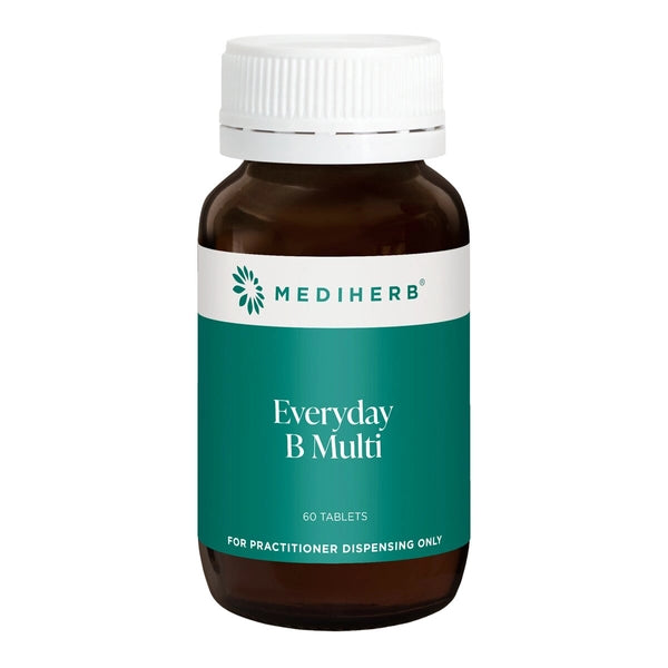 MediHerb Everyday B Multi 60 Tabs Activated B Vitamins Methylfolate Methyl B12 P5P Energy Support Immune Function MTHFR Australia Health Potential