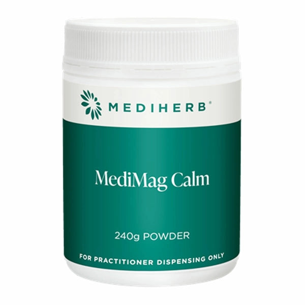 MediHerb MediMag Calm 240g Magnesium Citrate Withania Glycine Taurine Muscle Relaxation Sleep Stress Relief Australia Health Potential