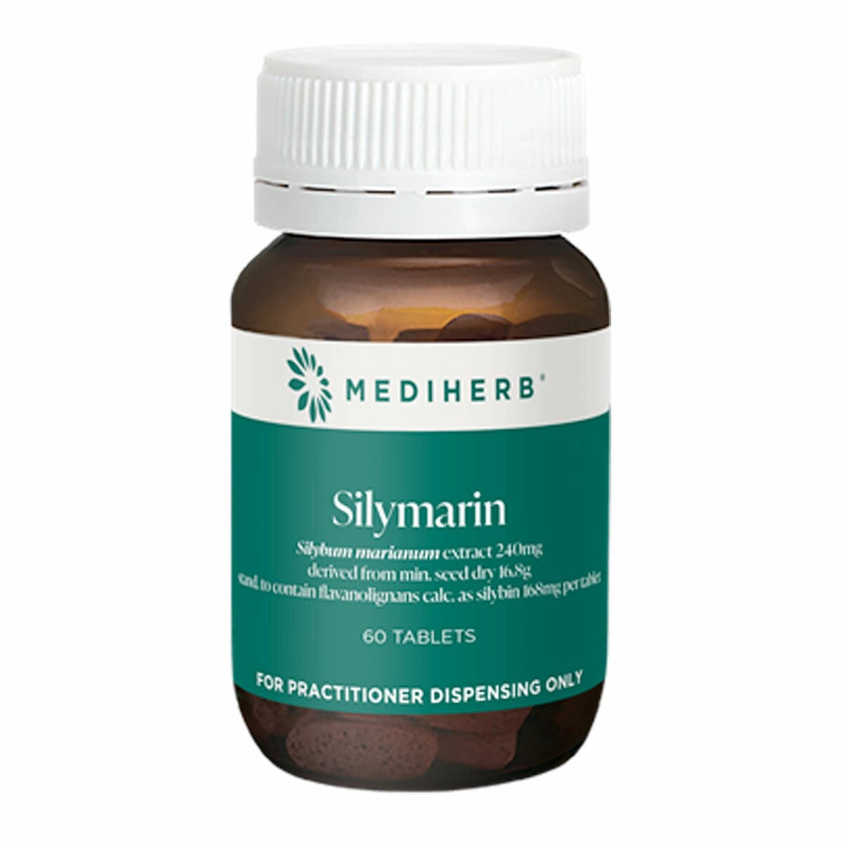 MediHerb Silymarin 60 Tabs St Marys Thistle Silybin High Potency Liver Tonic Hepatoprotective Antioxidant Dyspepsia Australia Health Potential