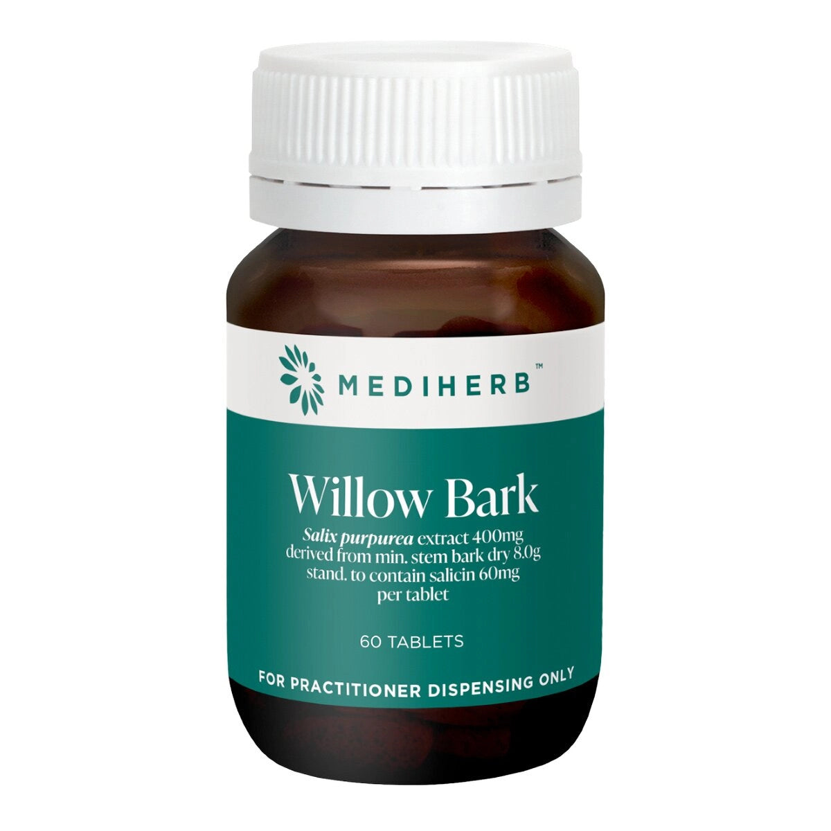 MediHerb Willow Bark 60 Tabs Willow Bark Salicin Anti Inflammatory Pain Relief Arthritis Osteoarthritis Headache Cold Flu Australia Health Potential