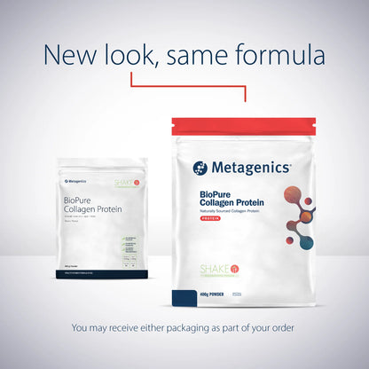 Metagenics BioPure Collagen Protein 400g New Look Same Formula Collagen Tissue Repair Australia Health Potential