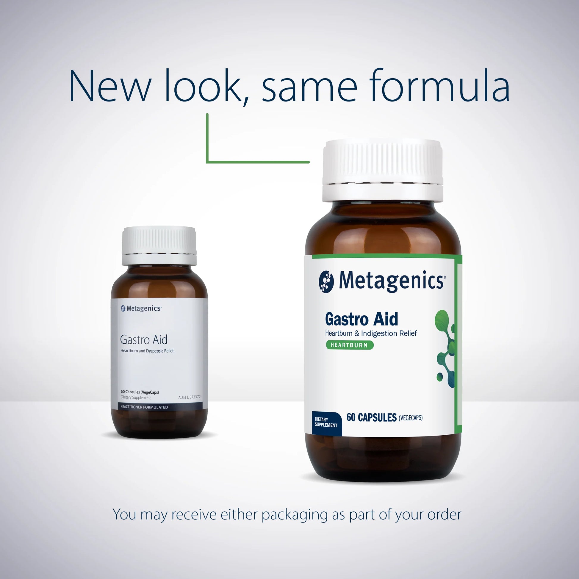 Metagenics Gastro Aid New Look Same Formula Heartburn Dyspepsia Reflux Relief Australia Health Potential