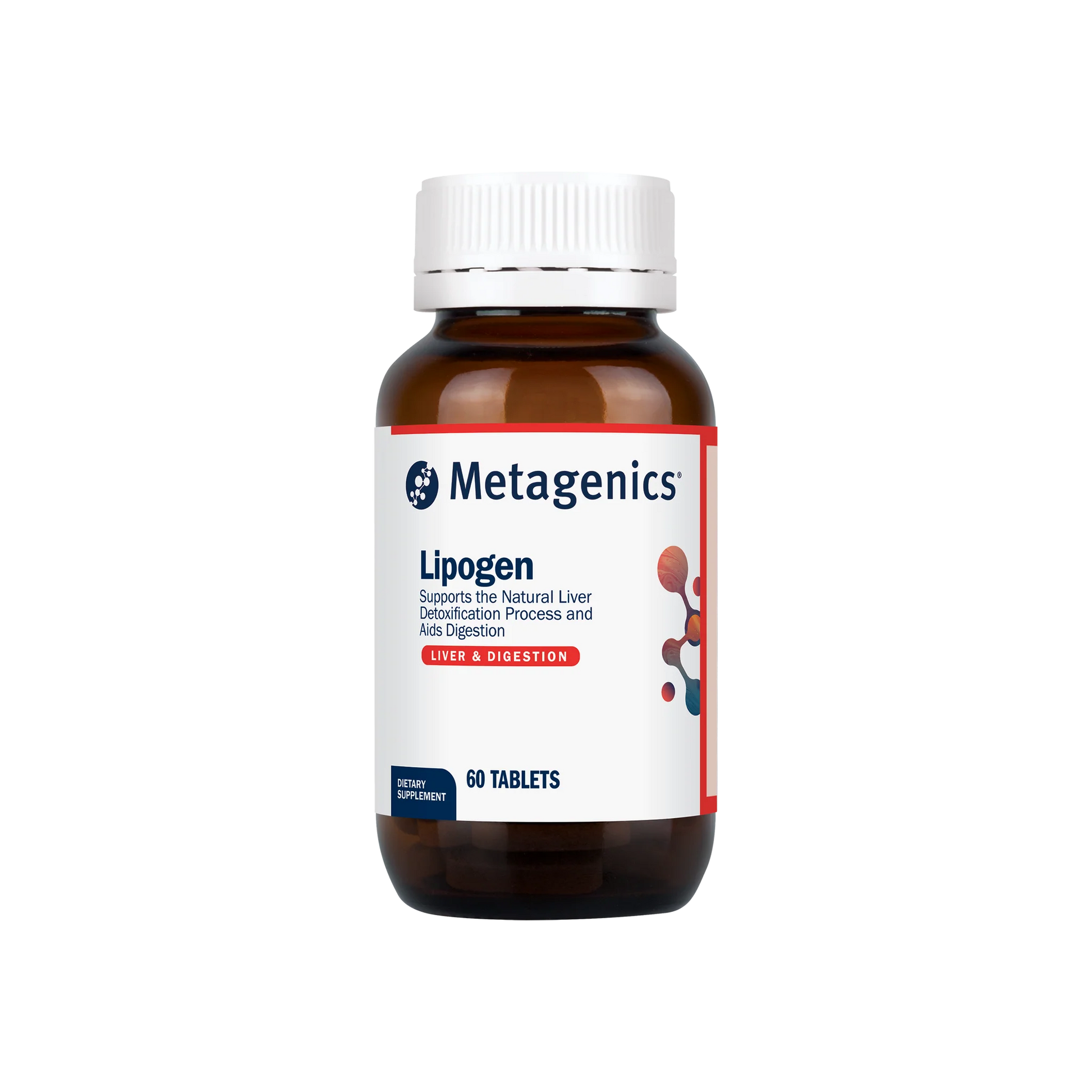 Metagenics Lipogen 60 tabs Choline Inositol Bupleurum Barberry Dandelion Liver Detox Digestion Australia Health Potential