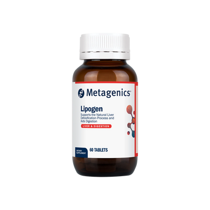 Metagenics Lipogen 60 tabs Choline Inositol Bupleurum Barberry Dandelion Liver Detox Digestion Australia Health Potential