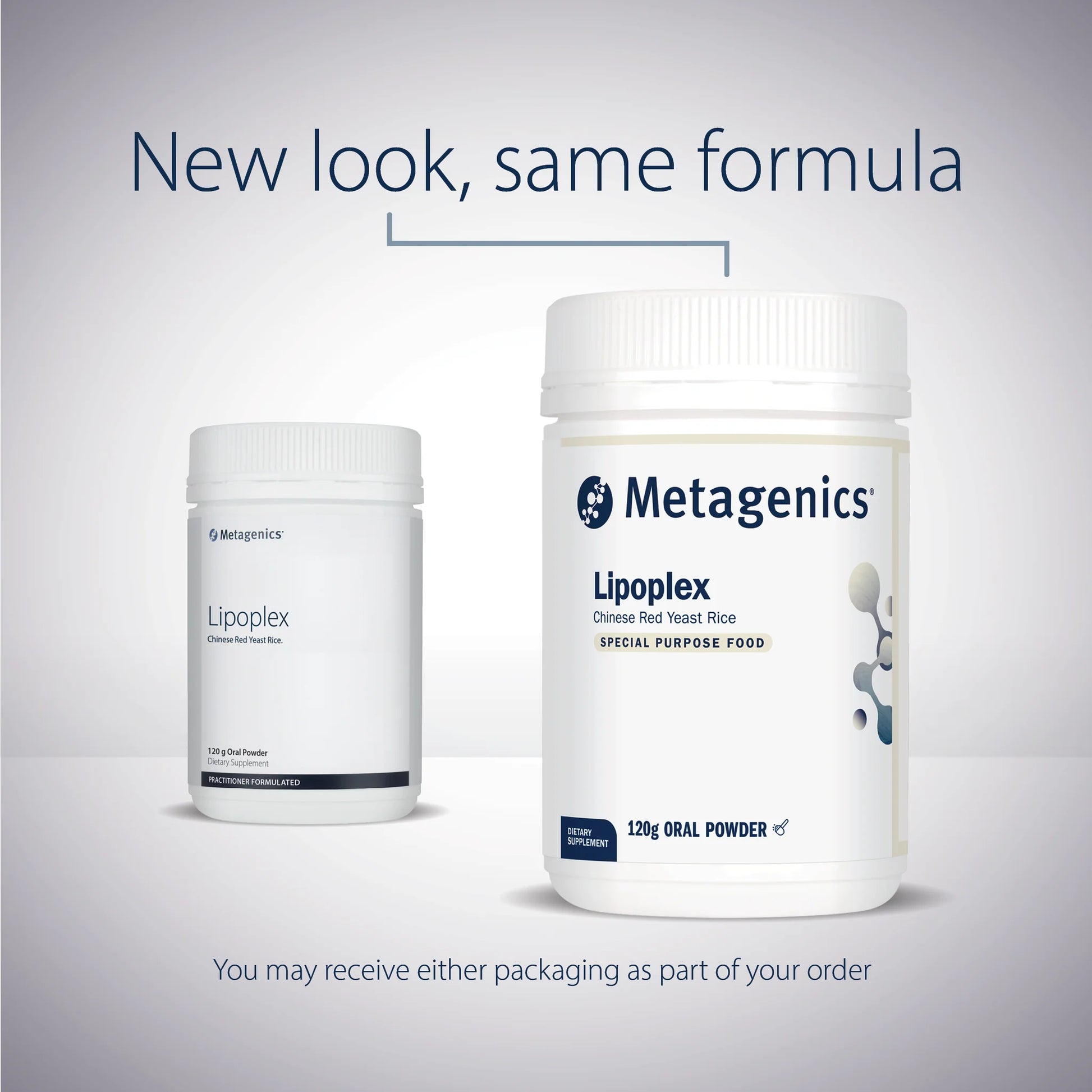 Metagenics Lipoplex New Look Same Formula red yeast rice cholesterol cardiovascular support Australia Health Potential