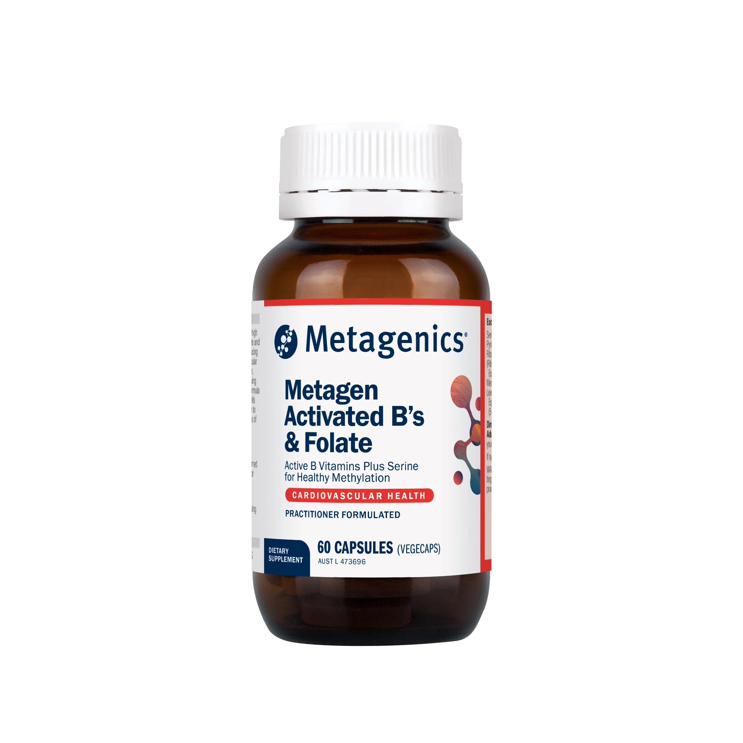 Metagenics Metagen Activated B's & Folate | Mecobalamin, 5-MTHF & P5P ...