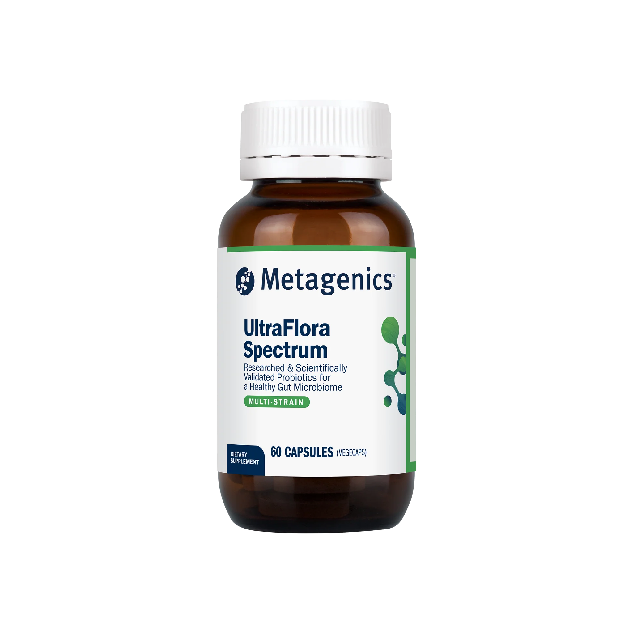 Metagenics UltraFlora Spectrum Probiotic | 5-Strain NCFM, Bi-07, HN001 ...