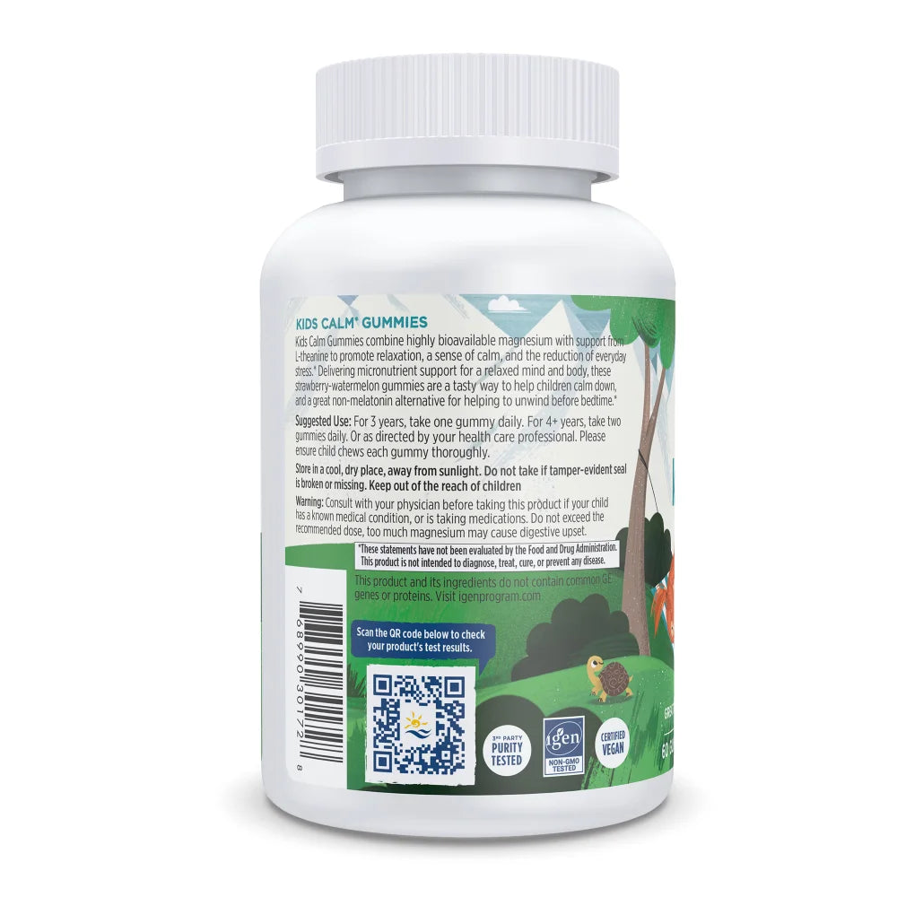 Nordic Naturals Kids Calm Gummies ingredients, nutritional information and directions