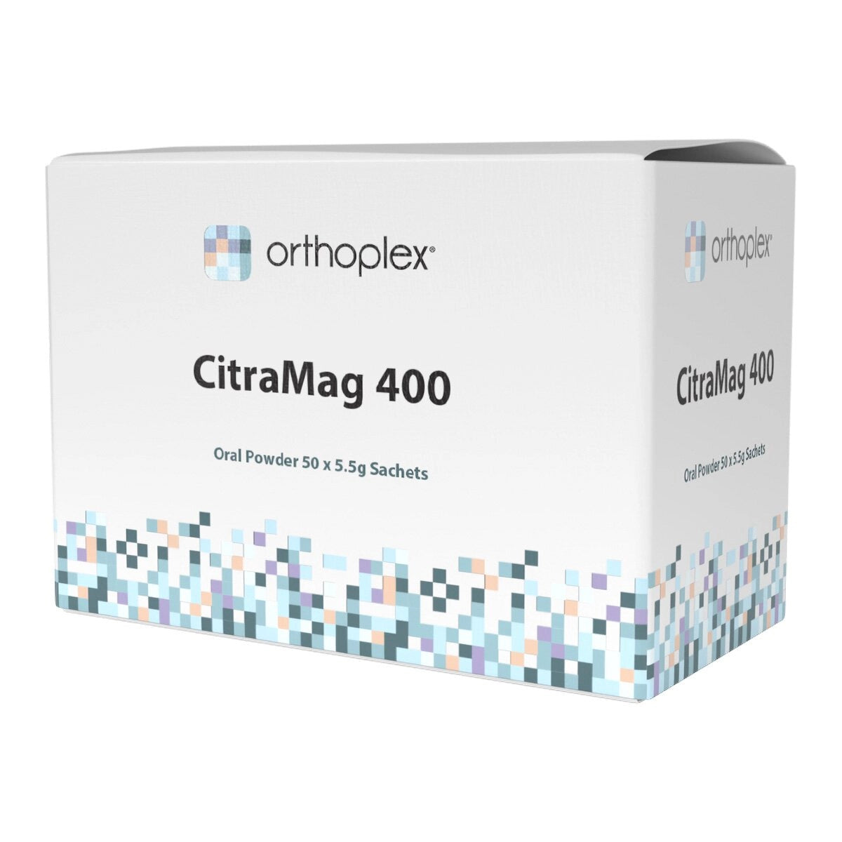 Orthoplex CitraMag 400mg magnesium citrate oral powder sachets – practitioner-grade magnesium for muscle relaxation and nervous system support