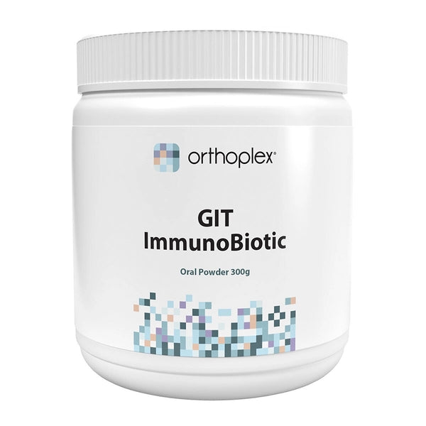 Orthoplex GIT ImmunoBiotic 300g Unflavoured Gut Mucosal Probiotic Digestive Travel Support Australia Health Potenti