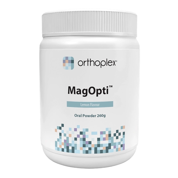 Orthoplex MagOpti 260g lemon powder creatine triple magnesium activated B vitamins energy muscle nervous system Australia Health Potential