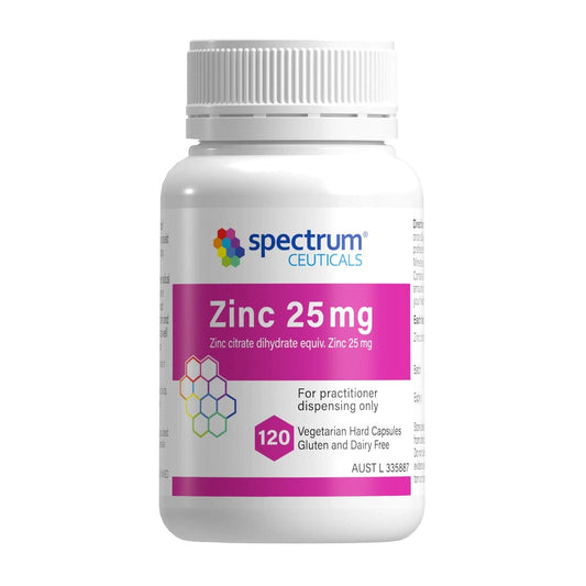 Spectrumceuticals Zinc 25mg 120 capsules