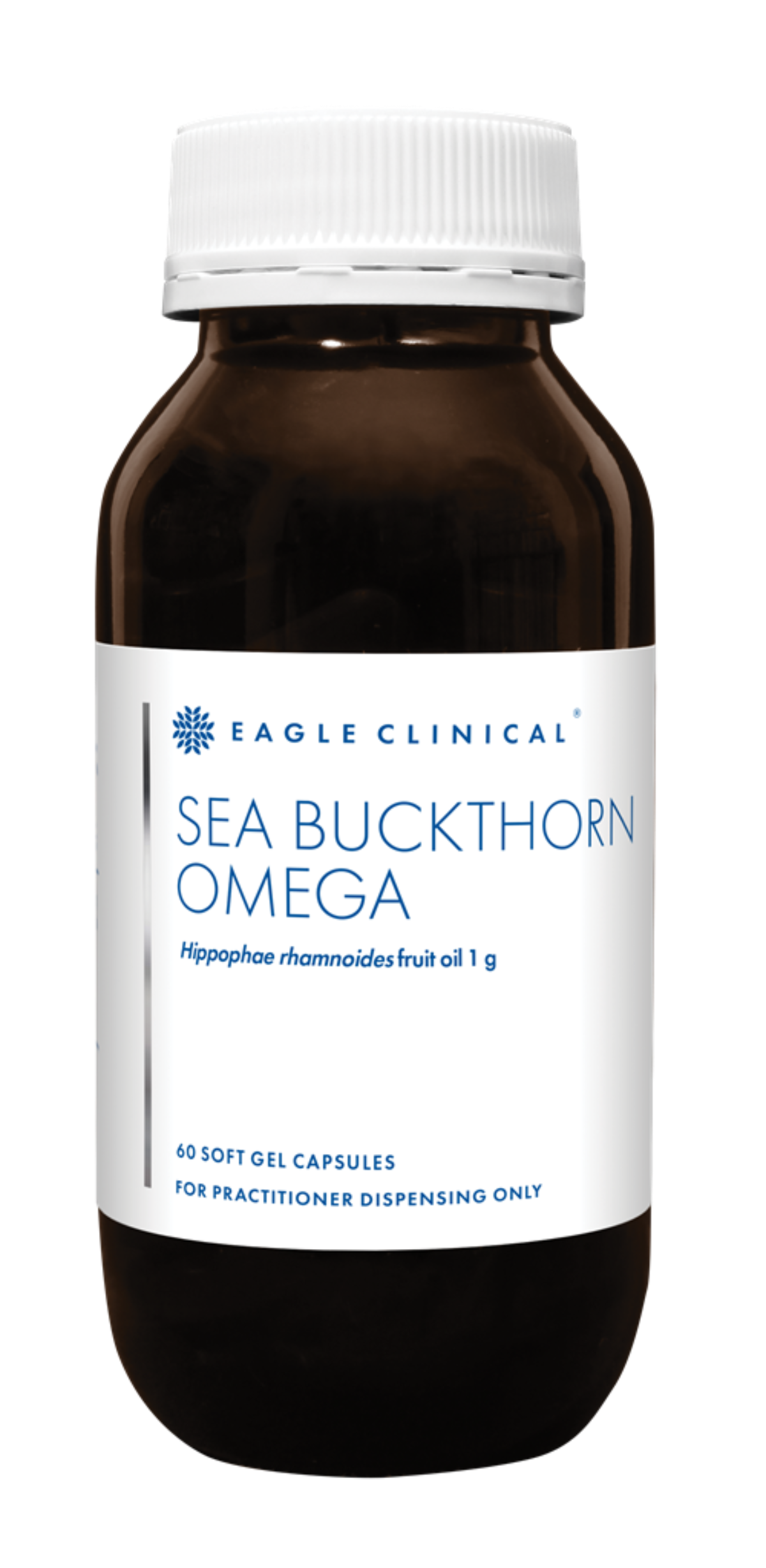 Eagle Clinical Sea Buckthorn Omega 60 capsules, practitioner omega-7 supplement for dry eyes and vaginal health Australia Health Potential