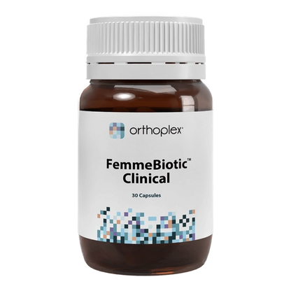 Orthoplex FemmeBiotic Clinical 30 capsules, vaginal probiotic formula for microflora and pH balance – Health Potential