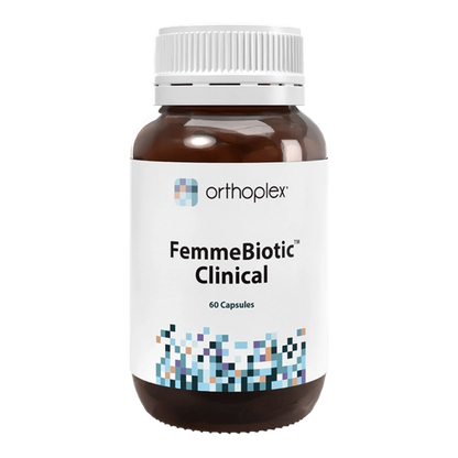 Orthoplex FemmeBiotic Clinical 60 capsules, vaginal probiotic formula for microflora and pH balance – Health Potential